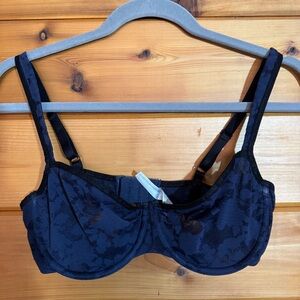 b.tempt'd Navy Blue Lace Underwire Bra in 34DD